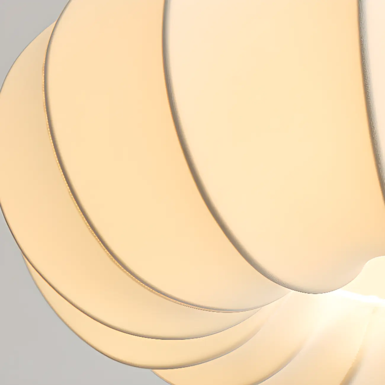 Modern White Fabric Globe Pendant Light with Adjustable Height