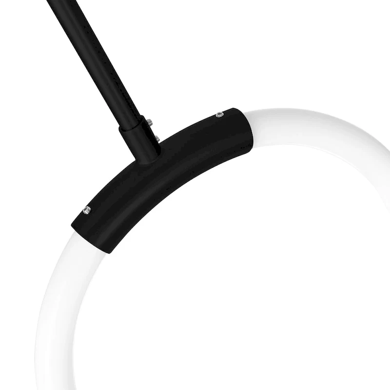 Hoops 1 Light LED Pendant With Black Finish