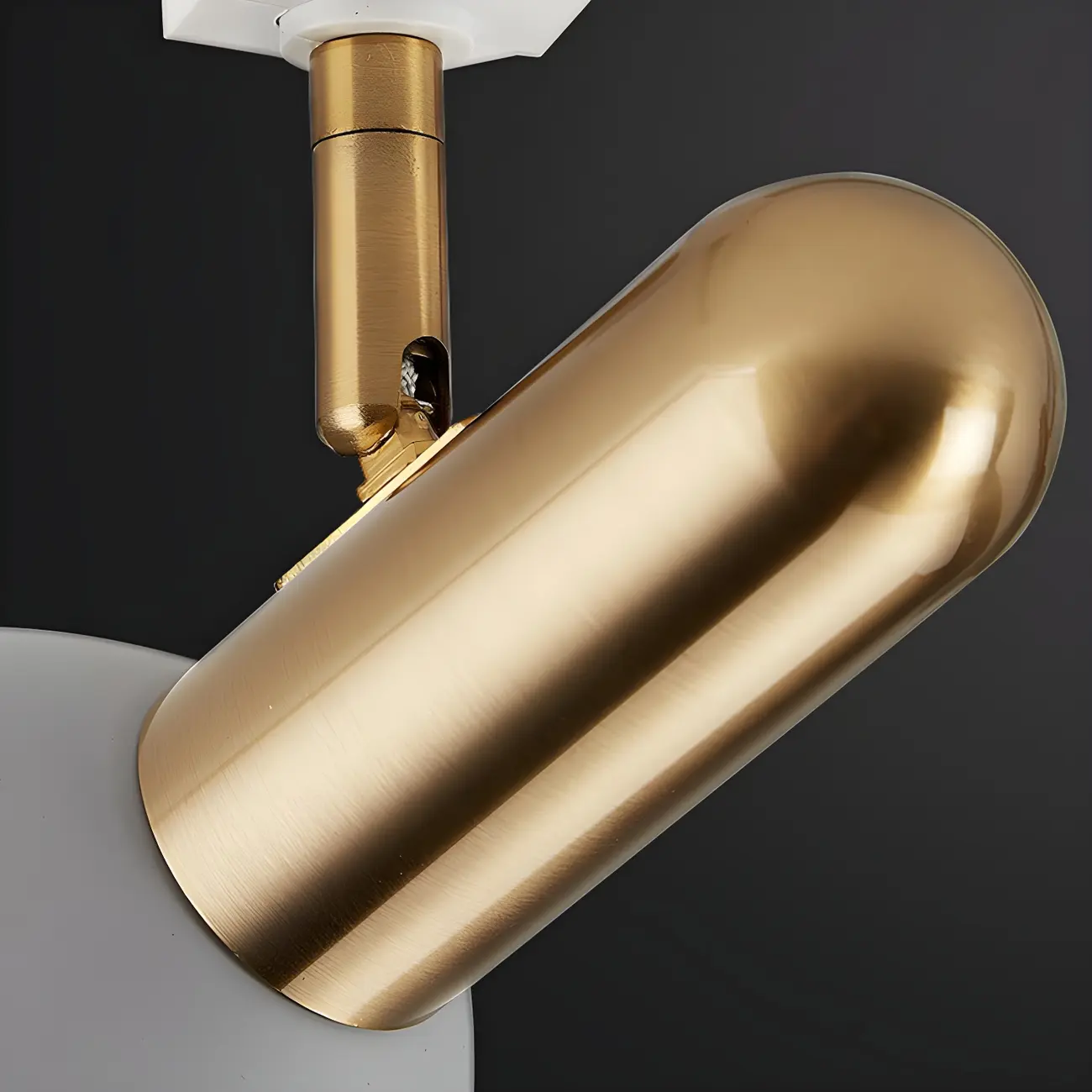 4-Light Modern Metal Dome Shade Slidable LED Track Light