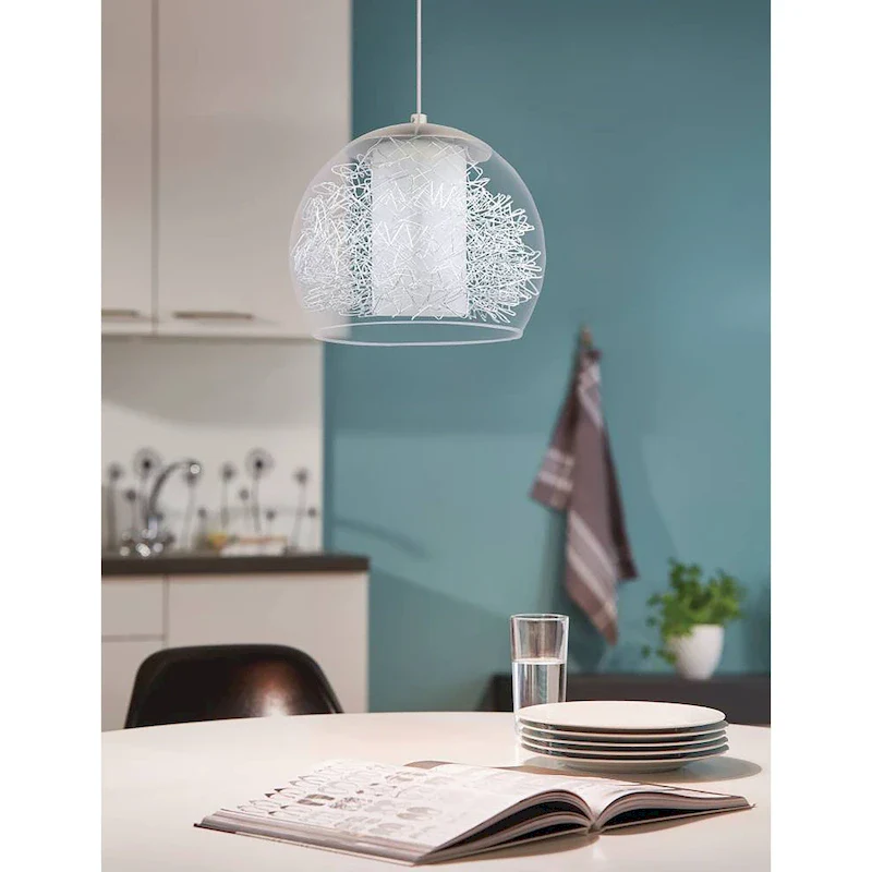 EGLO Altone 1 - 1-Light LED Pendant - Matte Nickel Finish