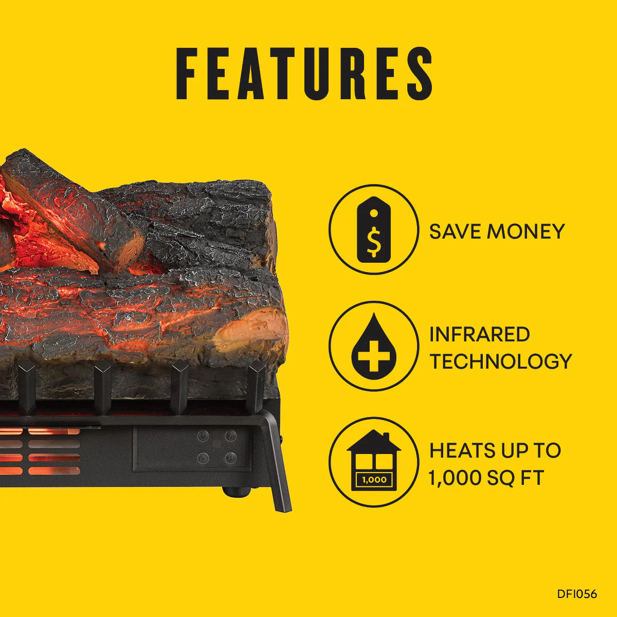 duraflame? Electric Infrared Log Set Heater with Remote