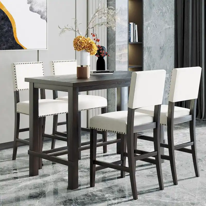 5 Pieces Counter Height Dining Set