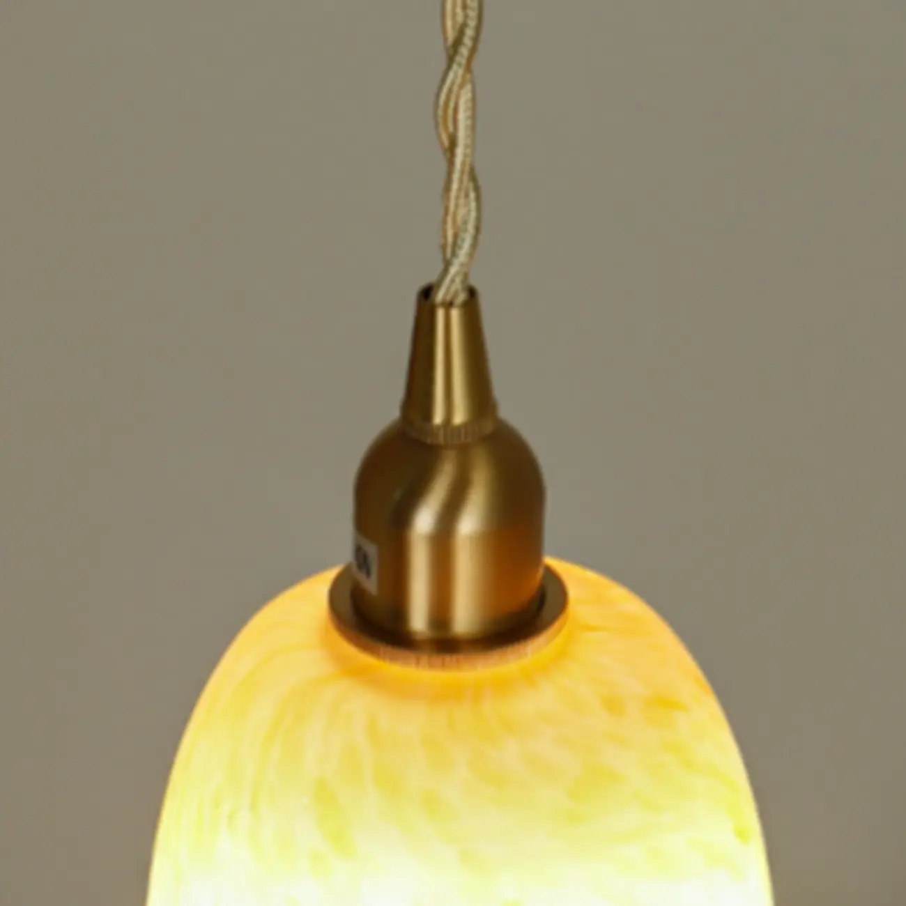 Modern Glass Pendant Light Gold Fixture in Flower Shaped