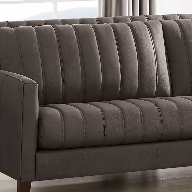 Hydeline Ennis Top Grain Leather Sofa and Chair Set - Sofa, Chair