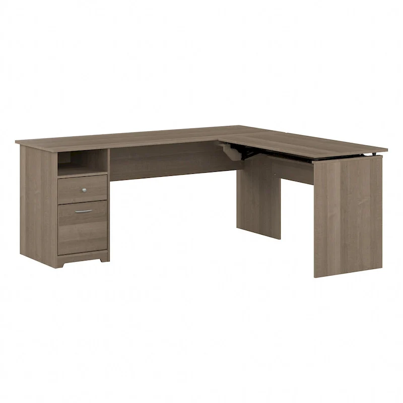 72W 3-position L-shaped Sit to Stand Desk by Bush Furniture