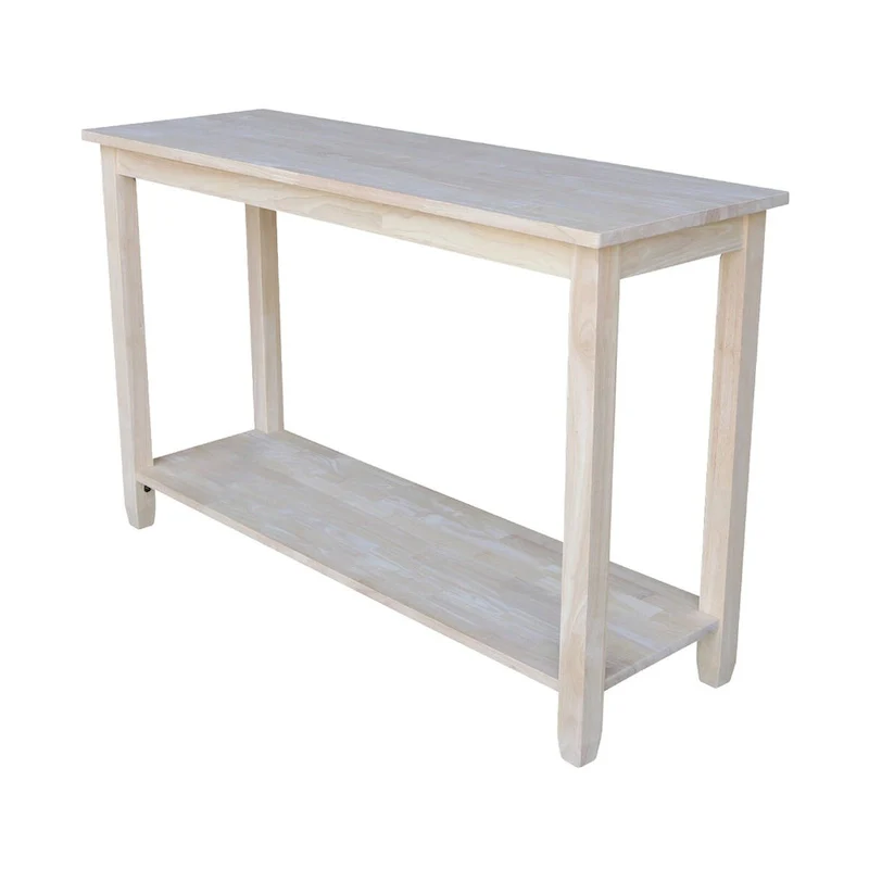 Solano Unfinished Solid Parawood Sofa/ Server Table