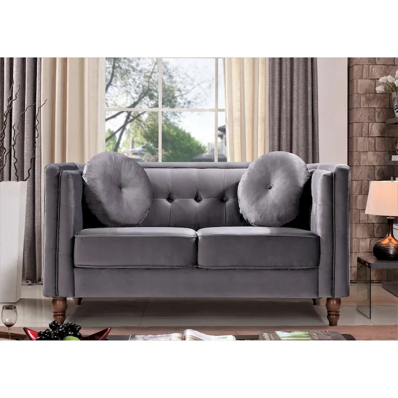 Roberta Velvet Loveseat