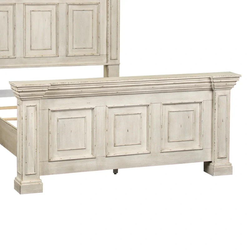 Big Valley Whitestone Distressed Queen Panel Bed
