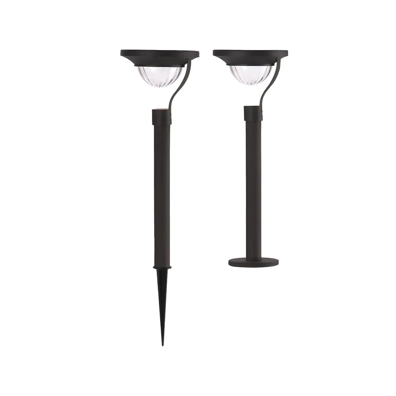 Modern Solar Hemisphere Clear Shade Landscape Lighting