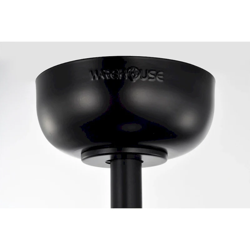 Leyton 24-inch Matte Black 6 Lights 3 Blades Lighted Ceiling Fan with Remote