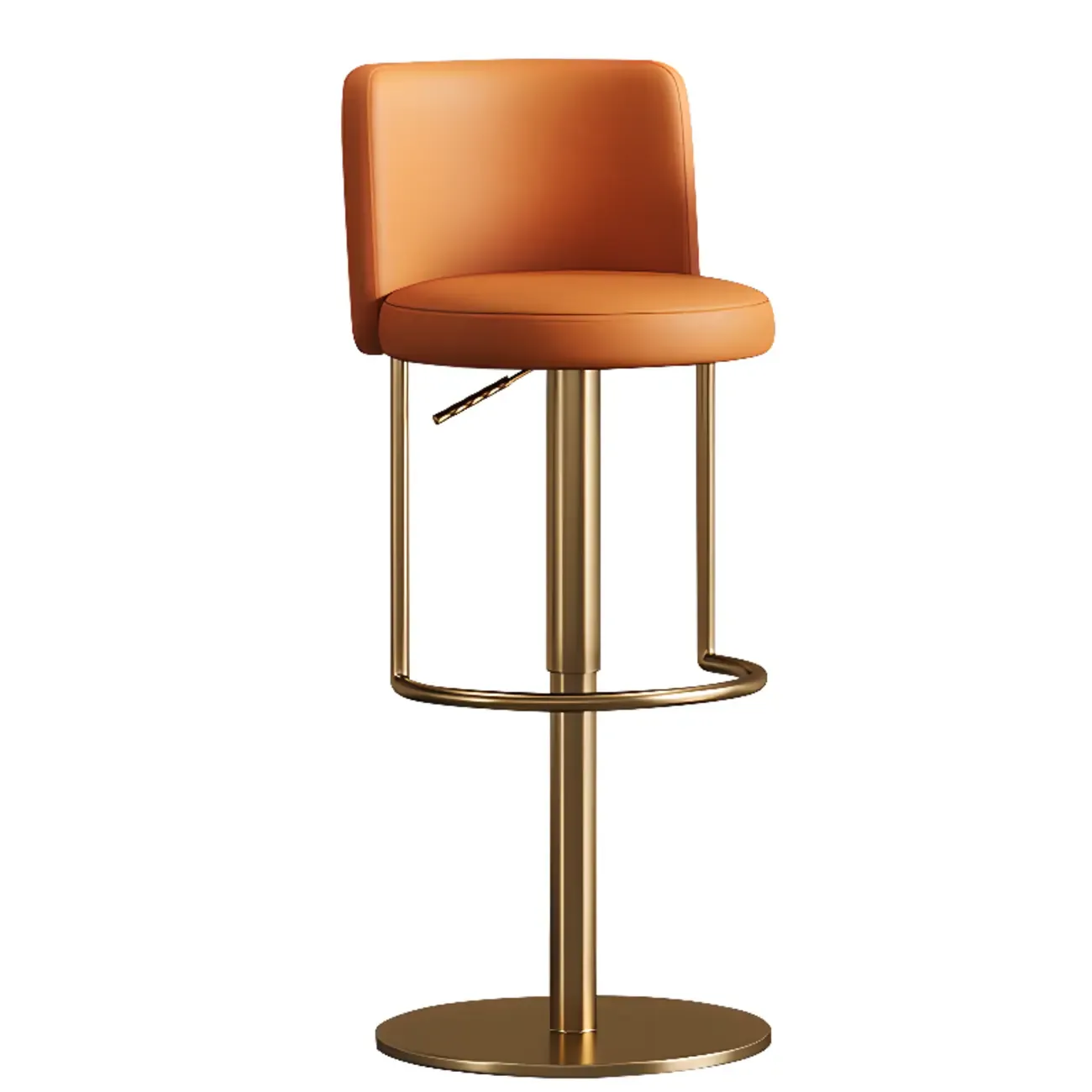 Modern Stainless Steel Swivel Bar Stool Adjustable Height