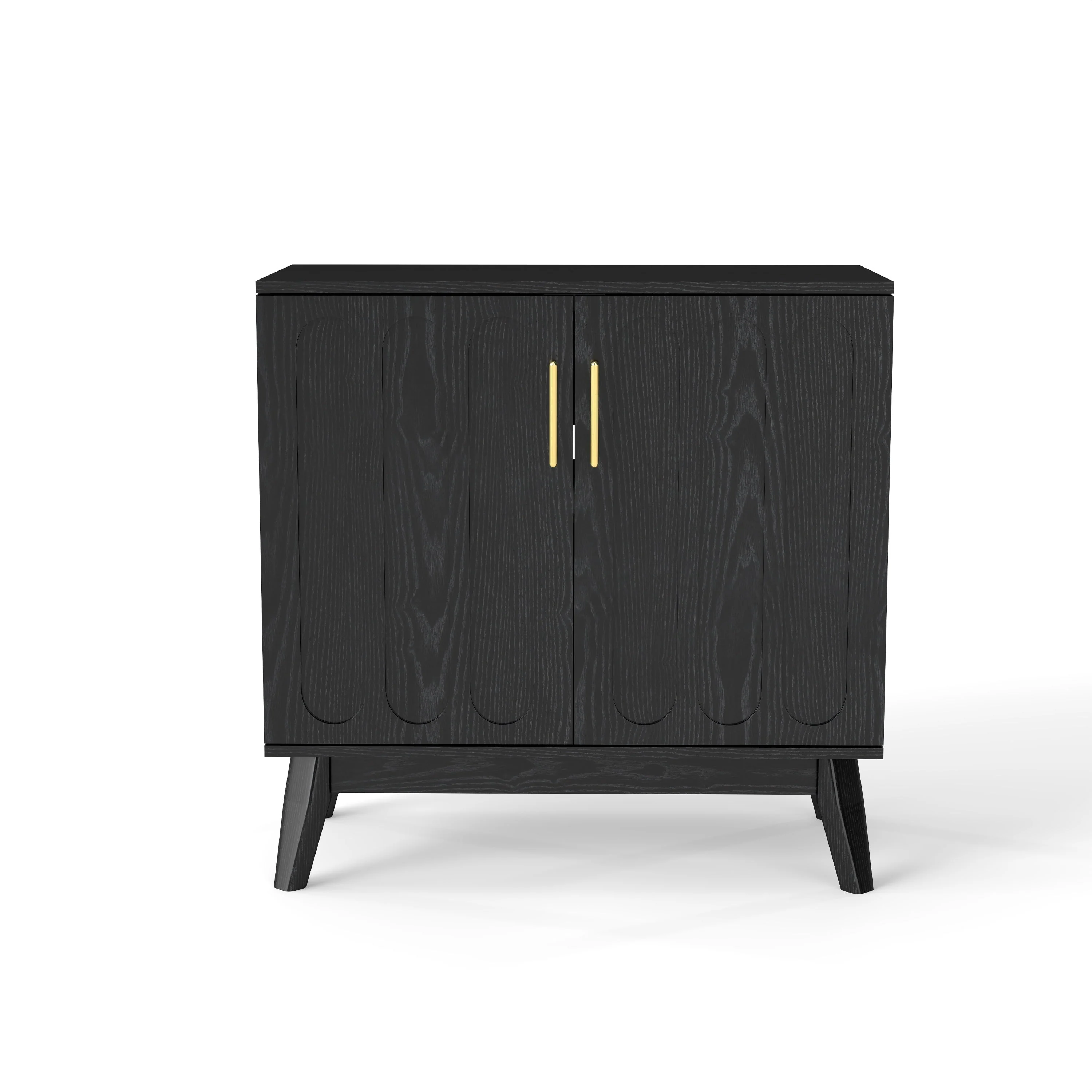 Walker Edison | Mid-Century Modern Fluted Accent Cabinet