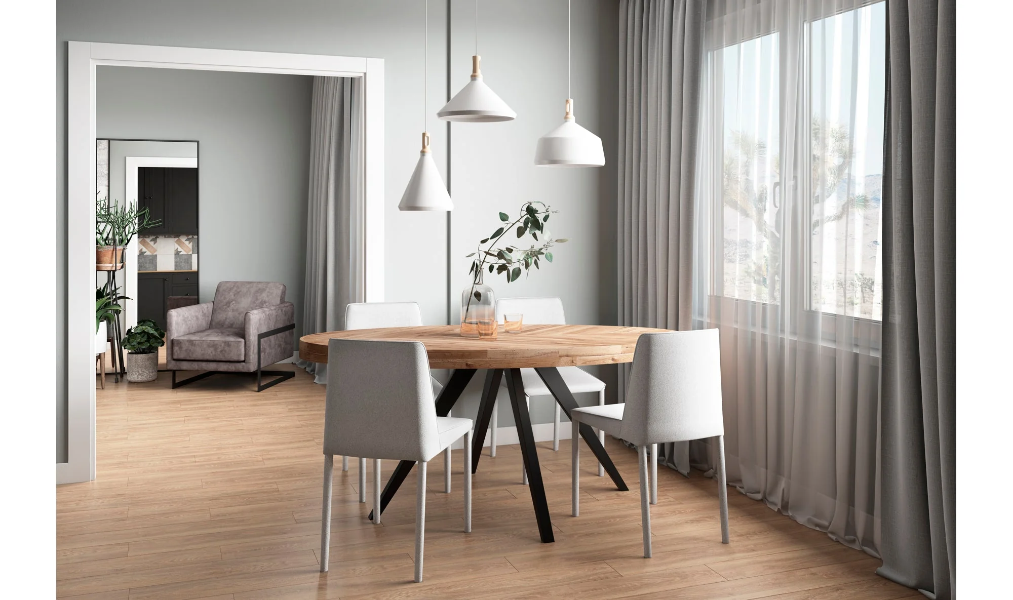 PARQ OVAL DINING TABLE