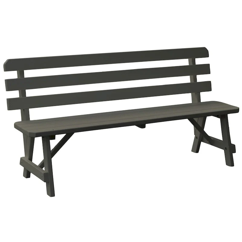 Pine 5' Traditional Backed Bench
