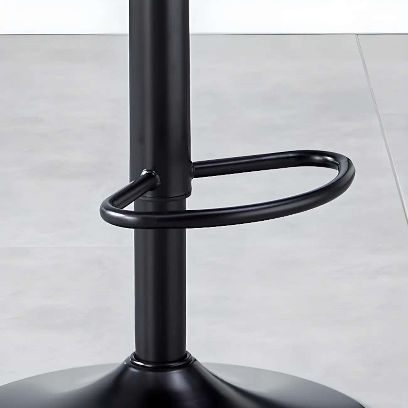 Bucket Adjustable Swivel Leather Bar Stools