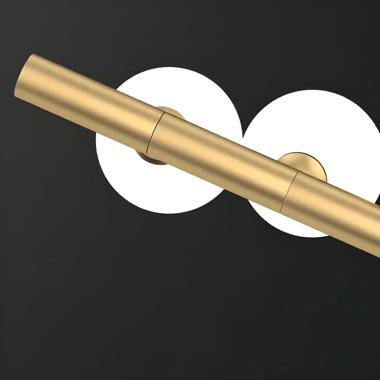 Sleek Modern Gold Glass Globe Island Chandelier