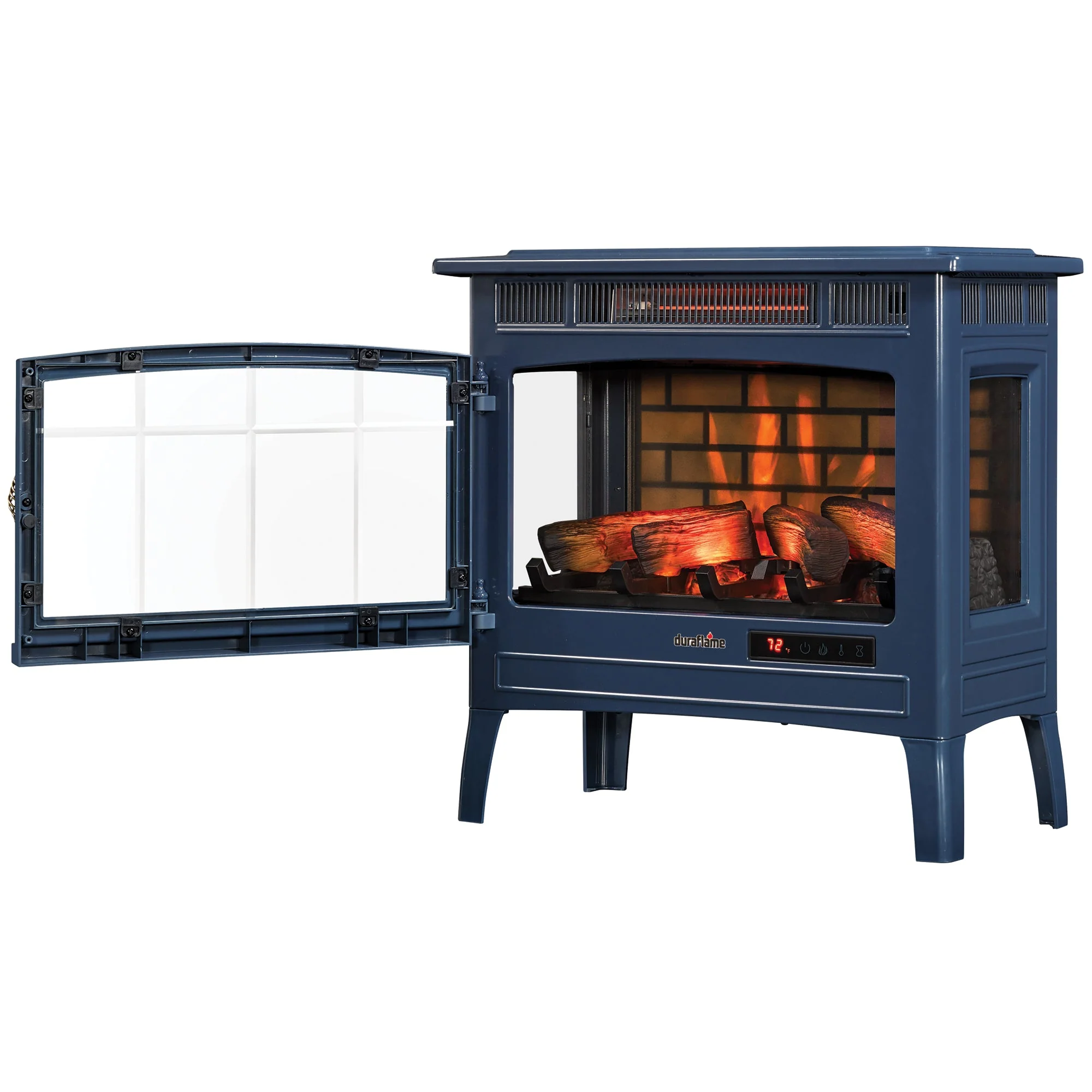 duraflame? Electric Infrared Fireplace Stove Heater with 3D Flame Effect