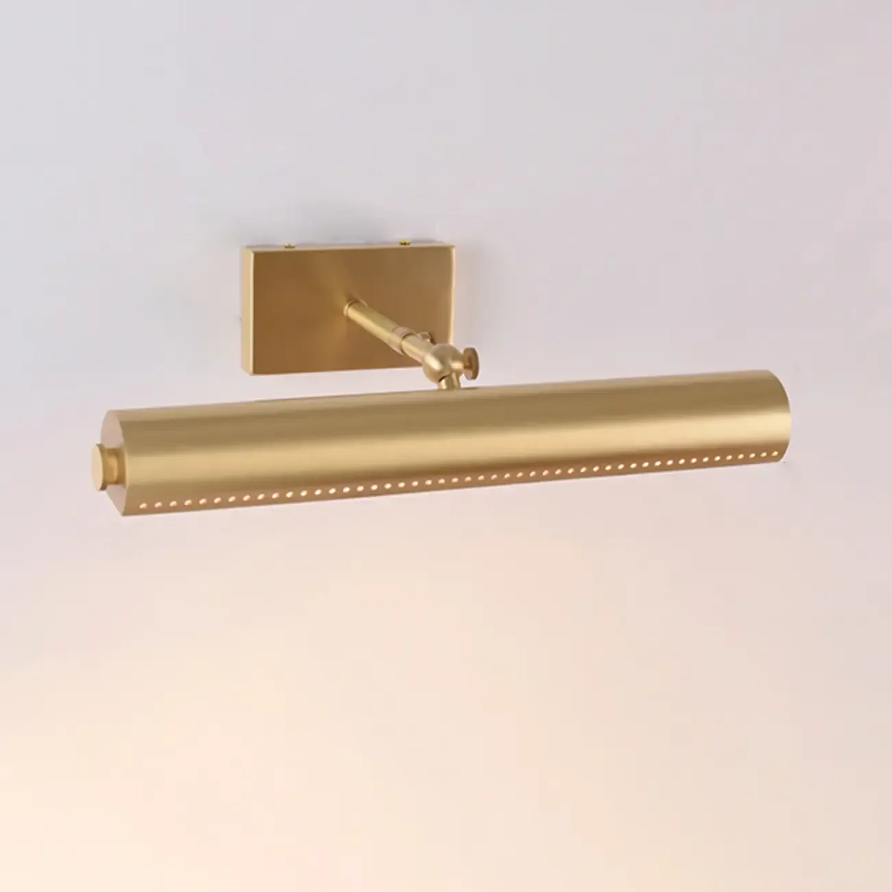2-light Modern Straight LED Vanity Light with Copper Shade