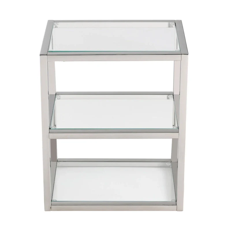 Pierre 16X20X10 Wall-Mounted Linen Cabinet In Chrome