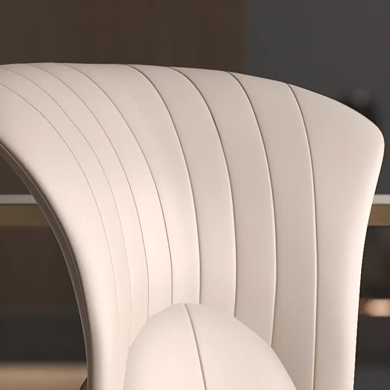 Modern Luxury Leather Upholstered Dining Chairs