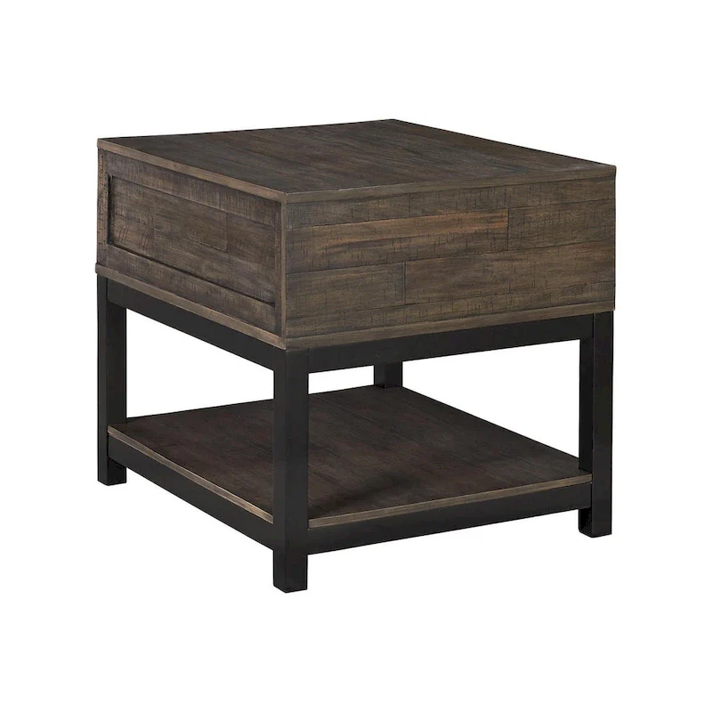 Johurst Casual Grayish Brown Rectangular End Table