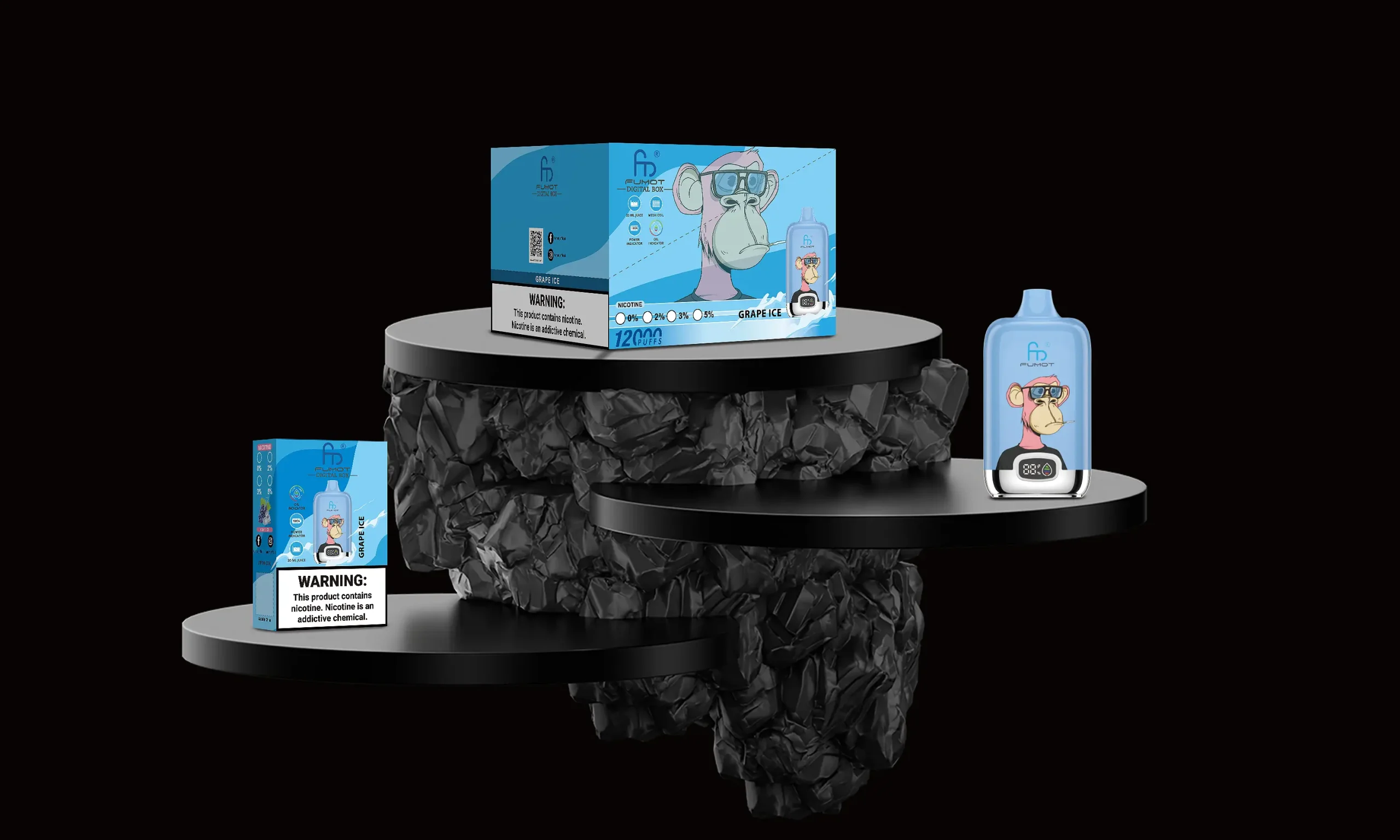 Fumot Digital Box 12000 Gerät und Verpackung