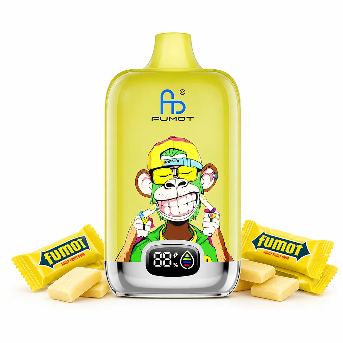 Fumot Digital Box 12000 Juicy Fruit Gum – Einweg-Vape, Produktansicht
