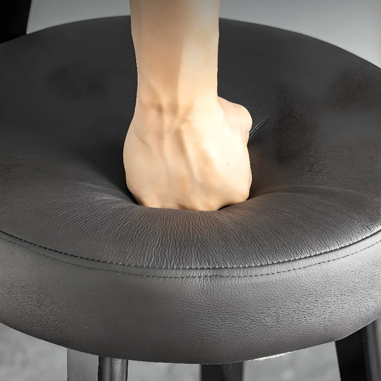 Modern Wood Upholstered Bar Stools with Back