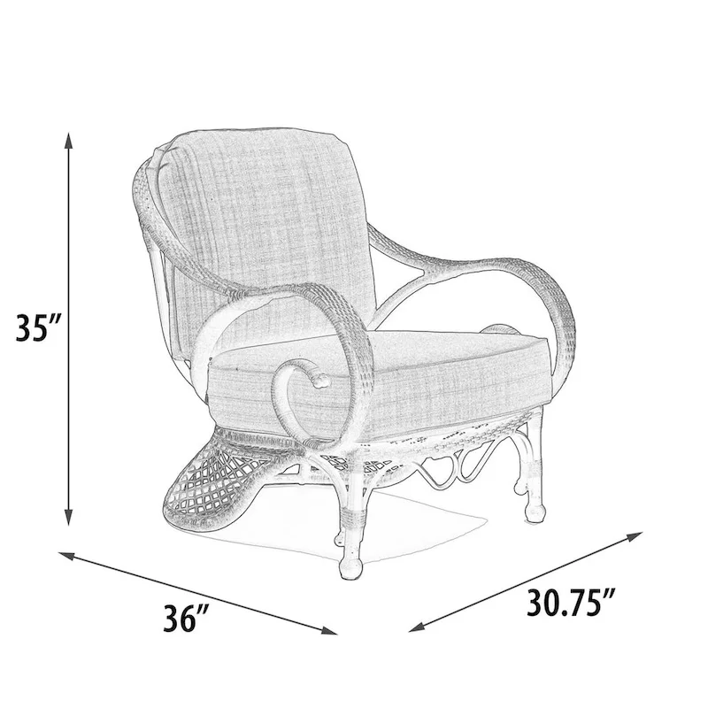 Grand Bonaire Weave Patio Club Chair