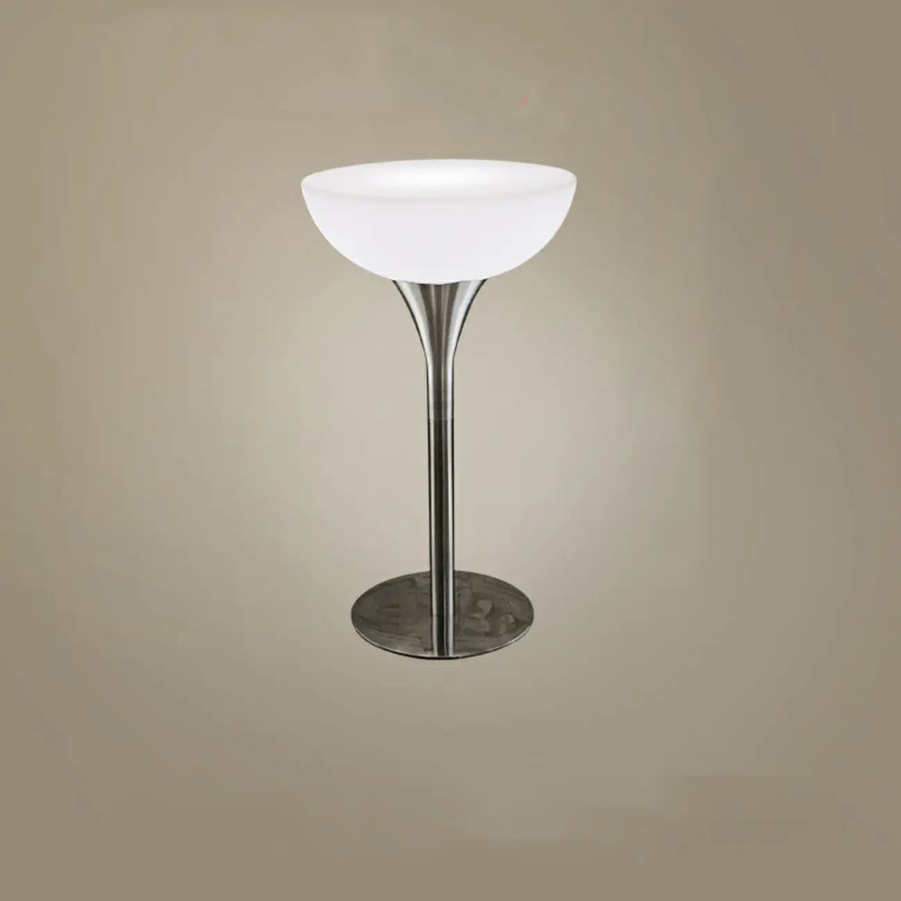 Modern Lighting White Acrylic Silver Metal Bar Tables