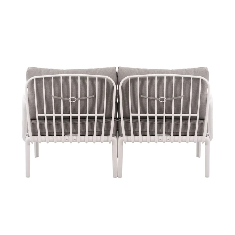 Christopher Knight Home - Afra 3-Piece Modern Patio Conversation Set with Waterproof Cushions