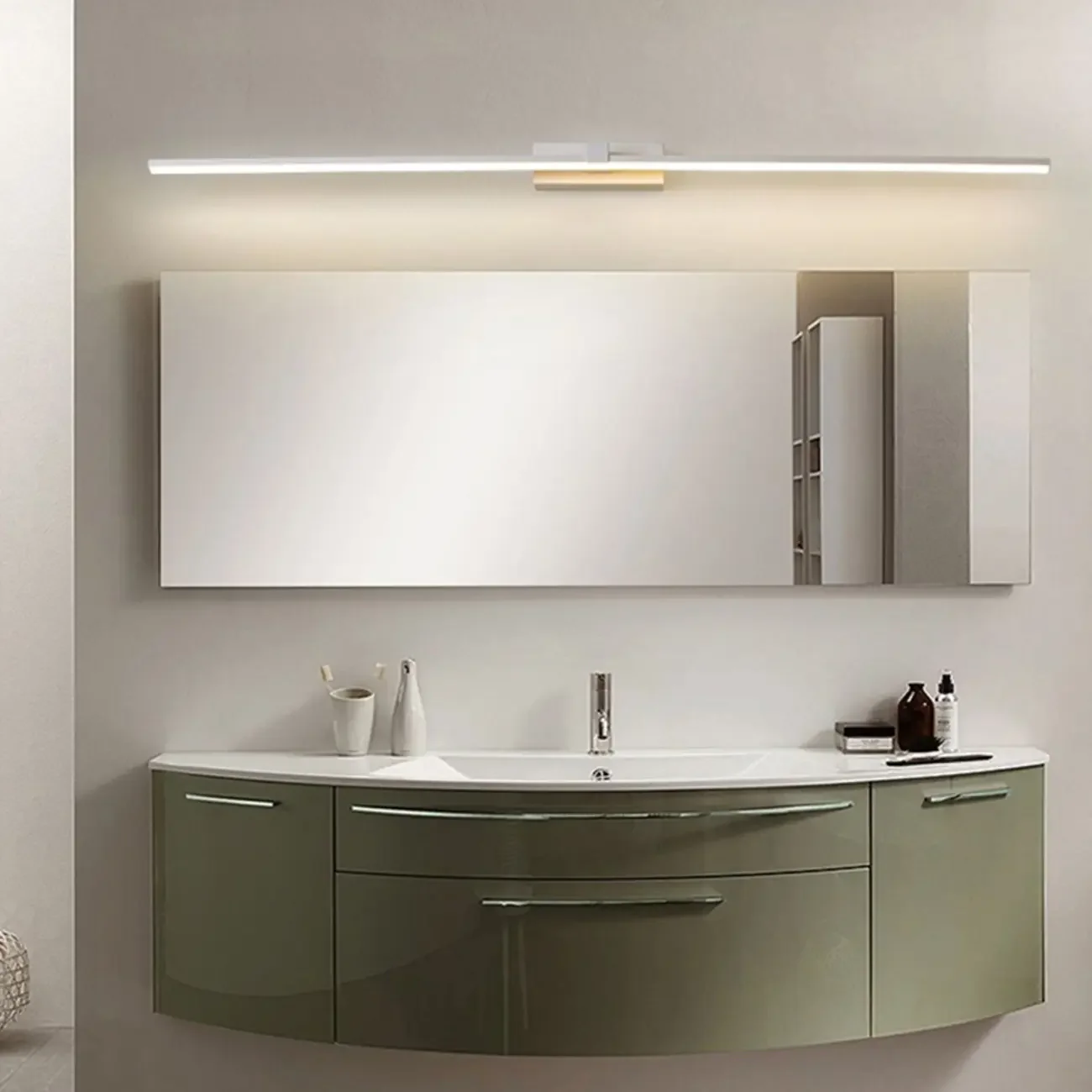 Bathroom Long Linear Silica Gel Vanity Light Fixture