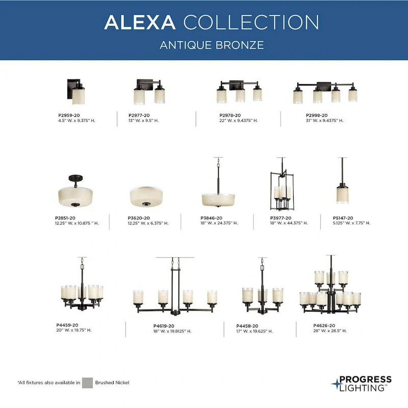 Progress Lighting Alexa 4-light Linear Chandelier - N/A