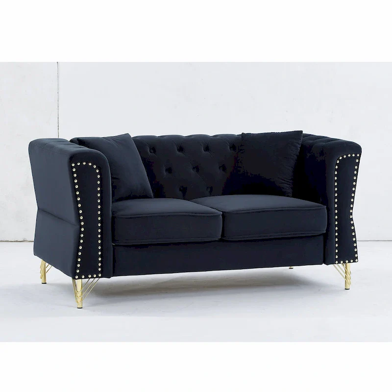 60.2 Chesterfield Velvet Sofa