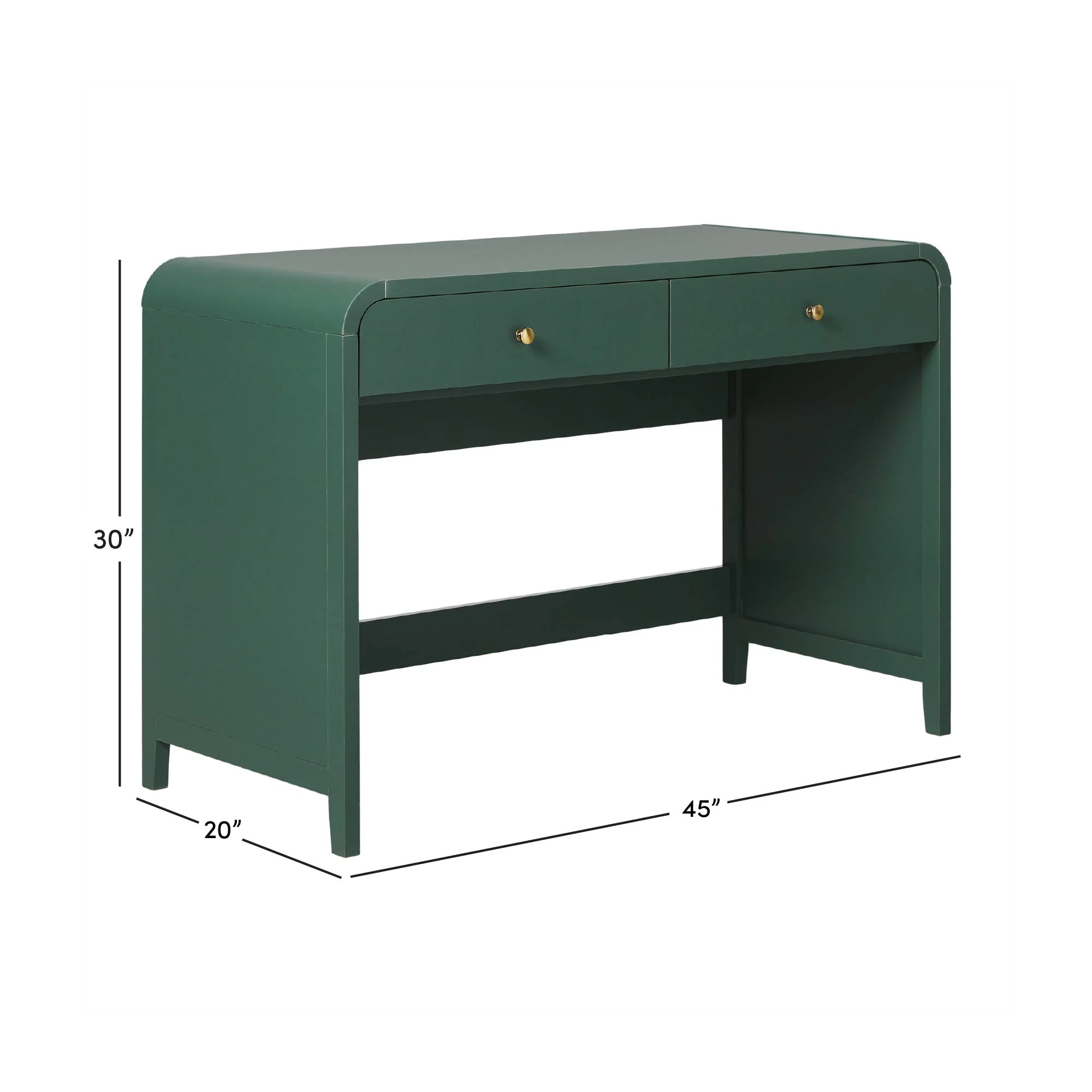 Zoey Modern Curve Design Writing Desk