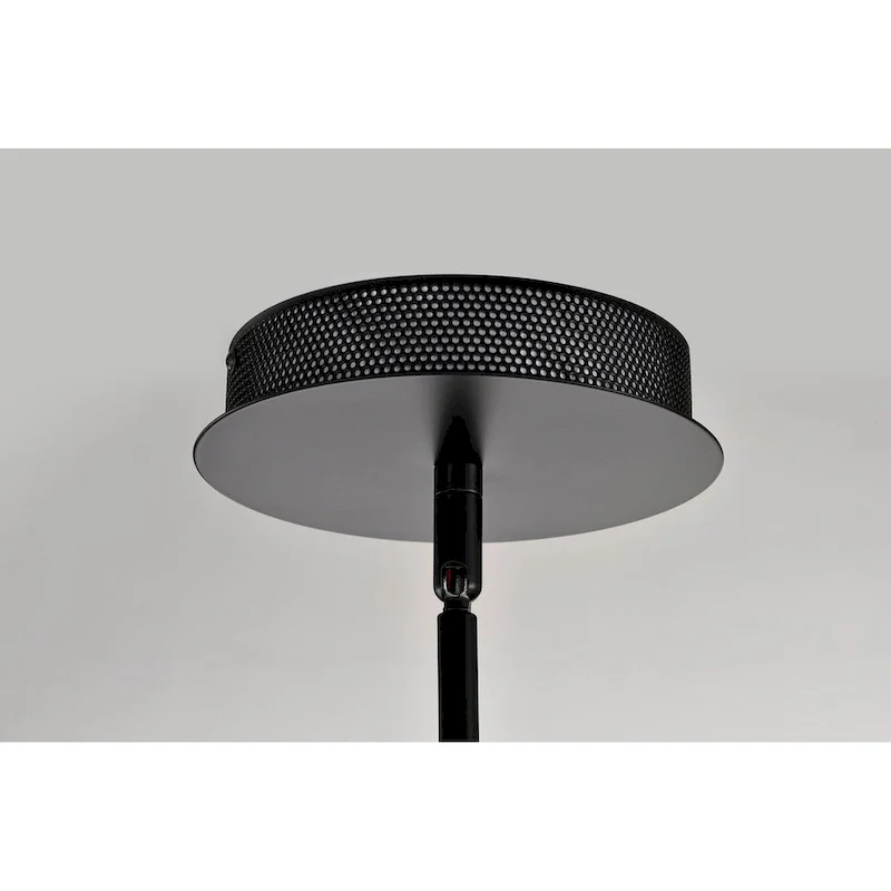 Edmond 17 Inch LED Pendant Matte Black with Clear Glass - Matte Black