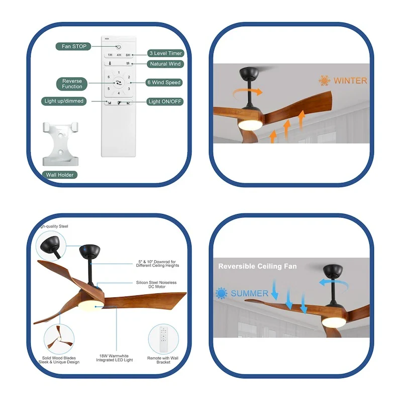 52 Ceiling Fan Light - N/A