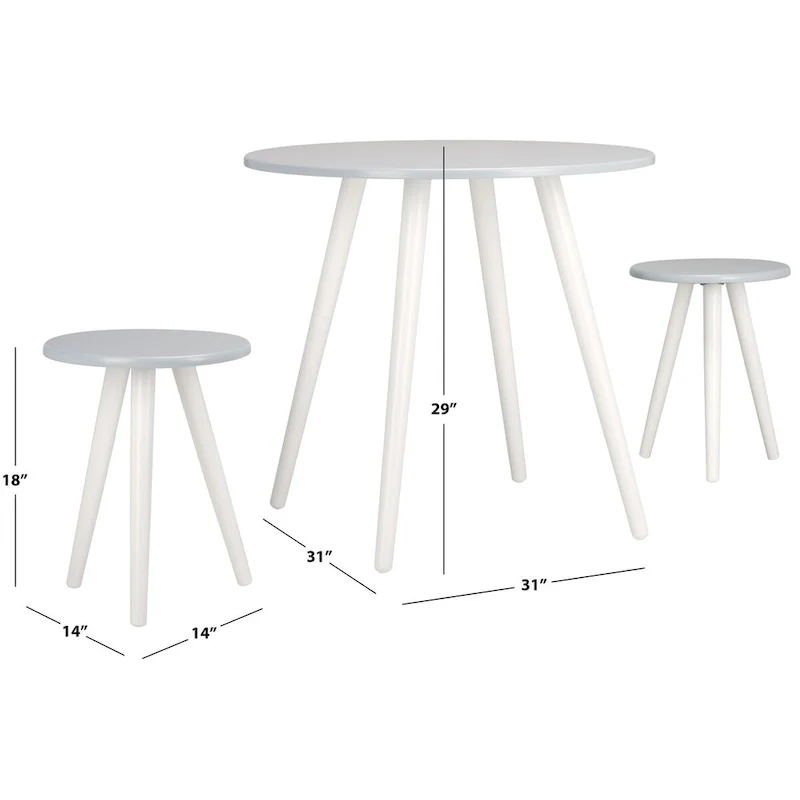 Gaynell 3-Piece Round Dining Set - 31 W x 31 L x 29 H