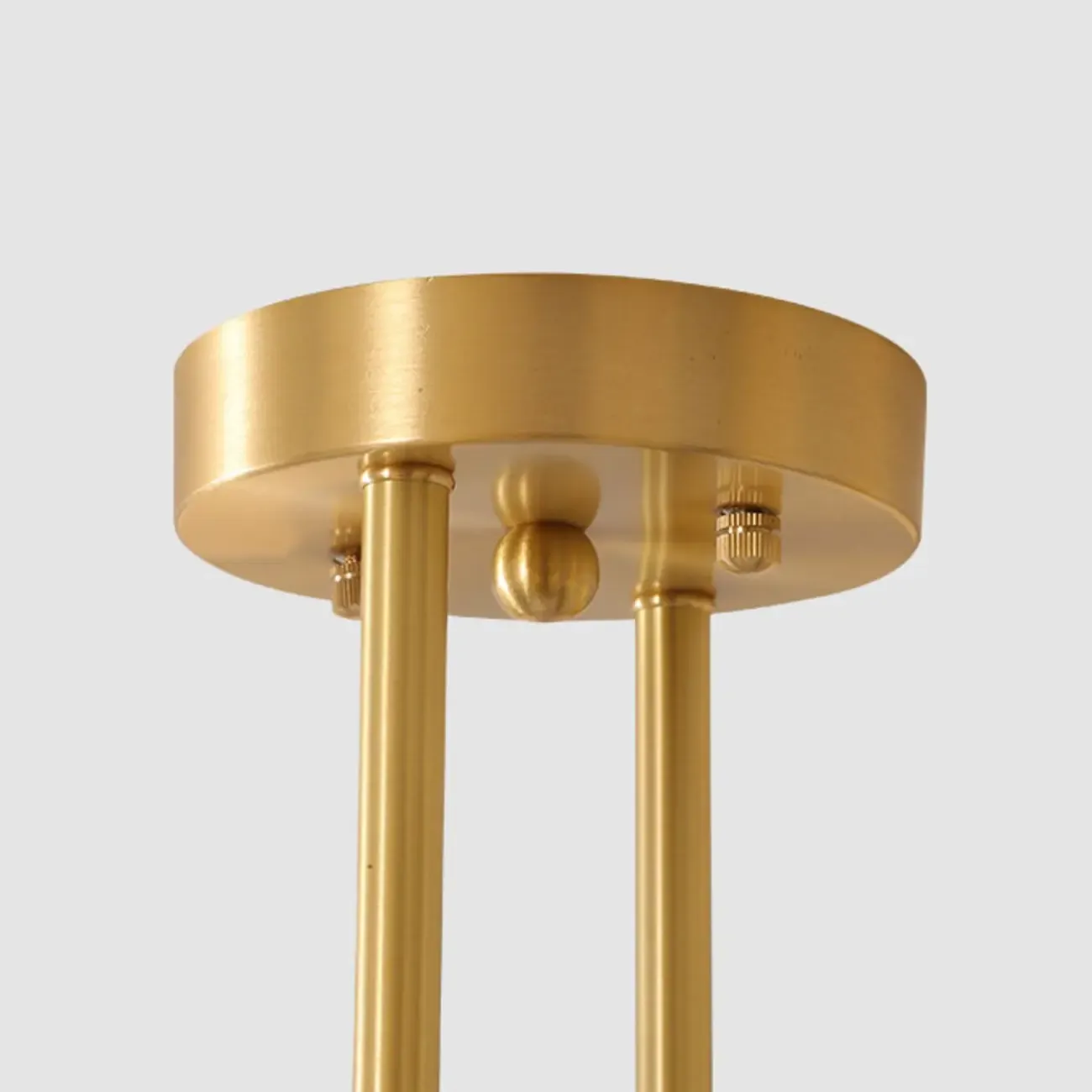 Modern Gold Loop Globe Glass Semi Flush Ceiling Light