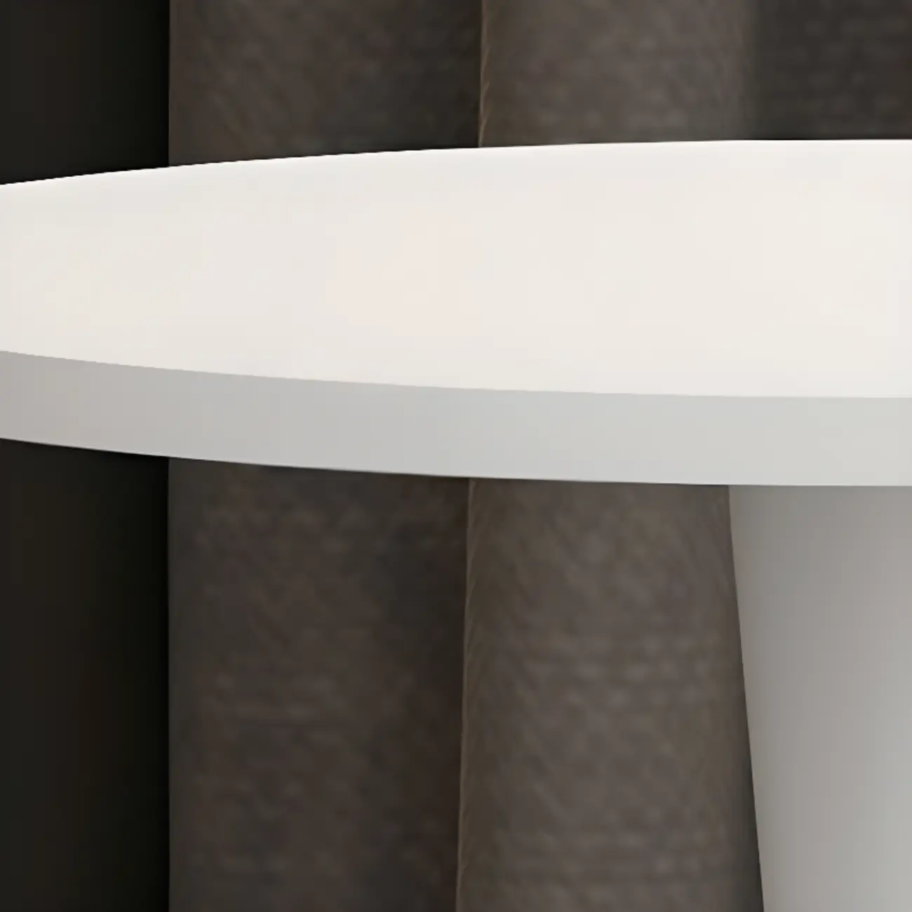 Modern Matte Black Metal Pedestal Round Wood Bar Tables