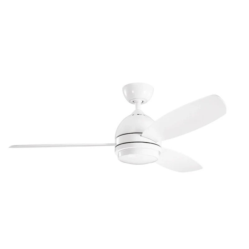 Kichler Lighting Vassar Collection 52-inch White LED Ceiling Fan