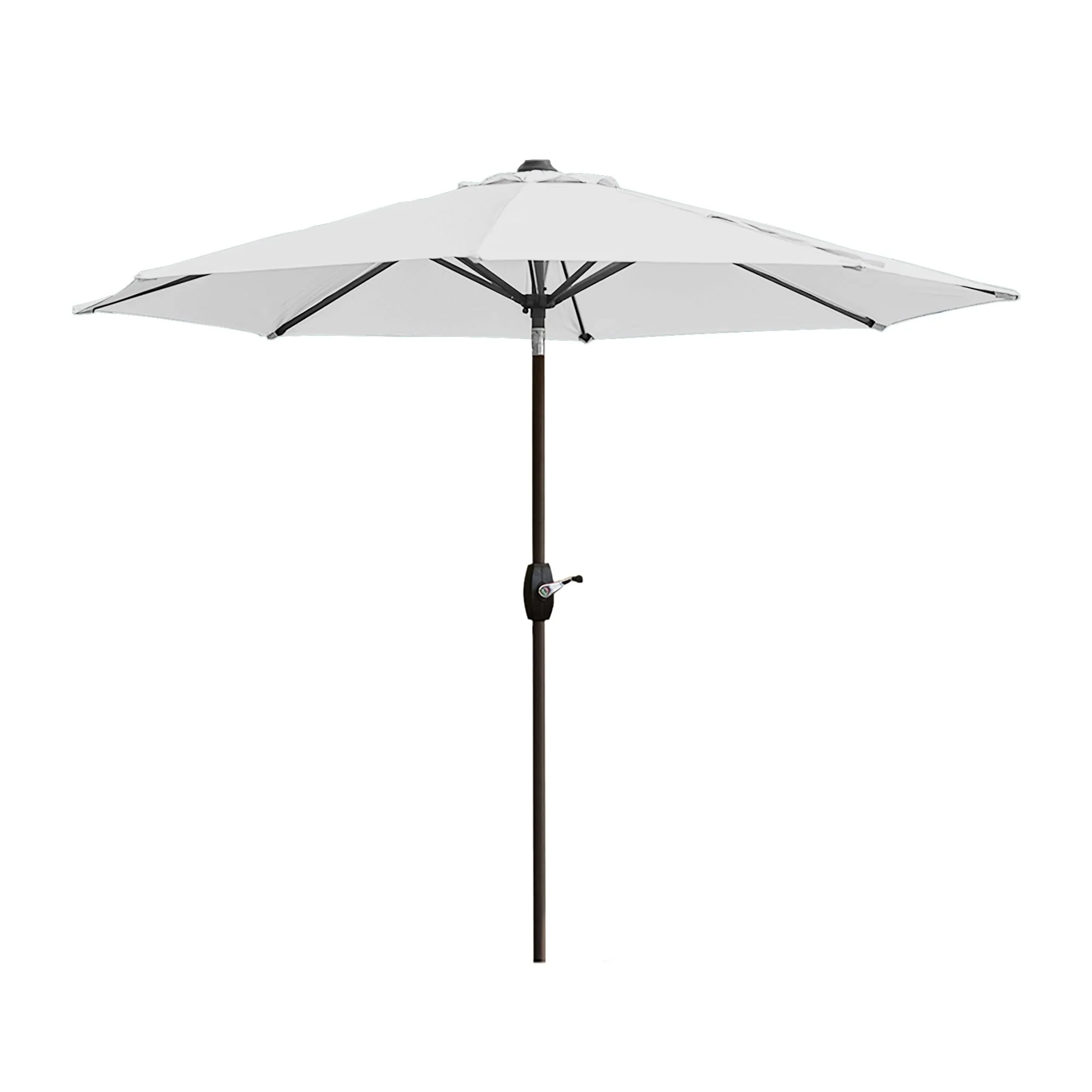 Lopes 9-foot Patio Umbrella with Bronze Finish Base Weight Stand Included
