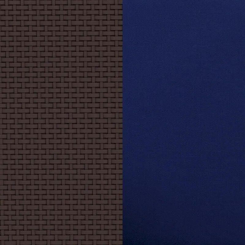 Faux Rattan Chair with All-Weather Cushion