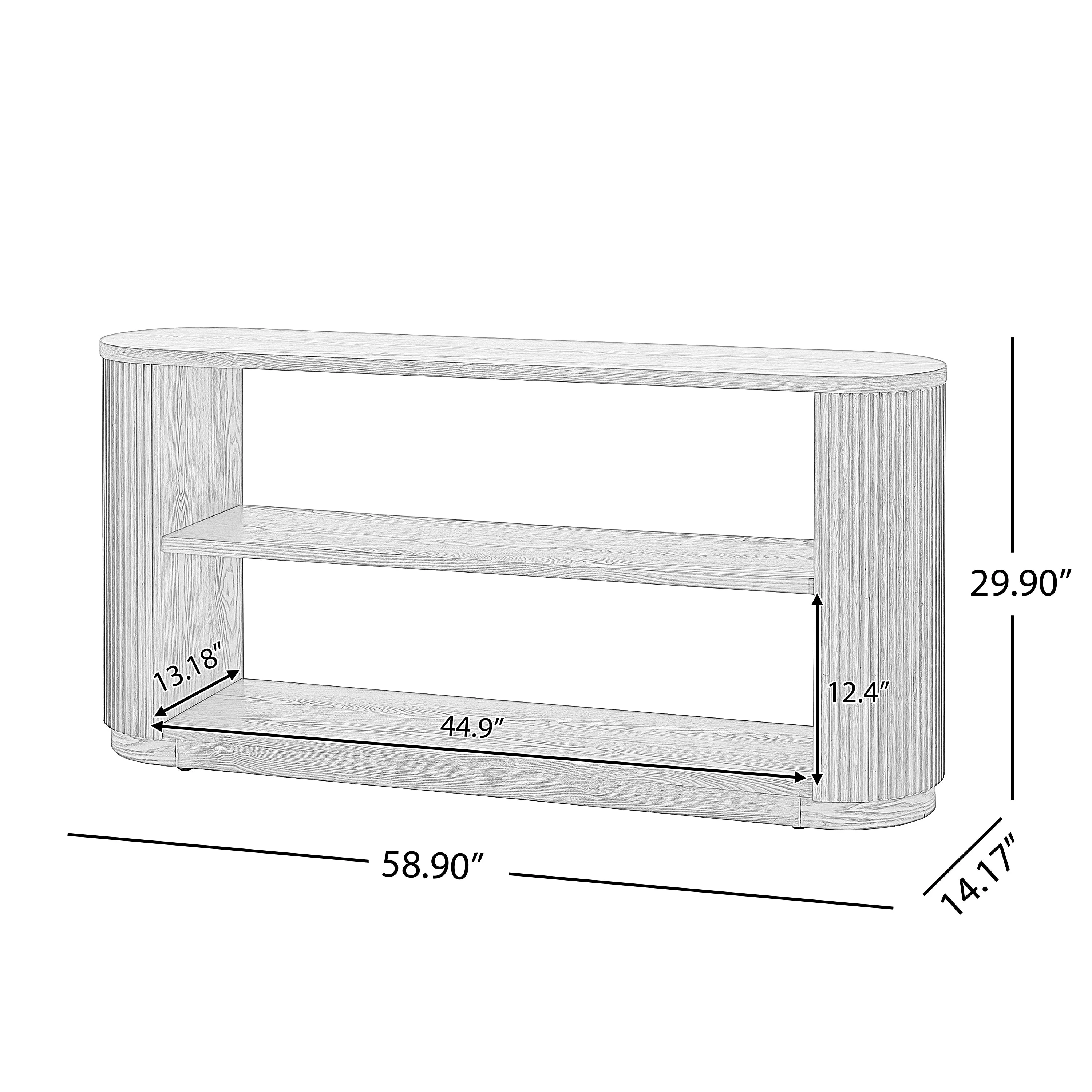 Walker Edison | Fluted Modern Entryway Console Table
