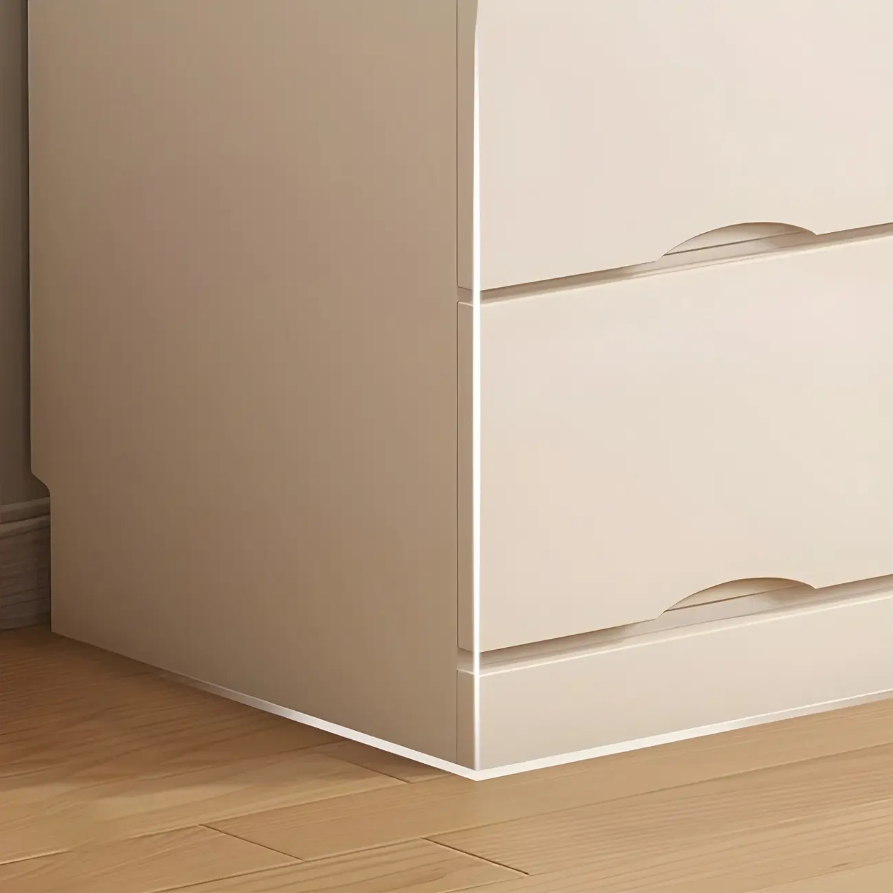 Stylish White Wooden Dressers with Soft Close Drawers