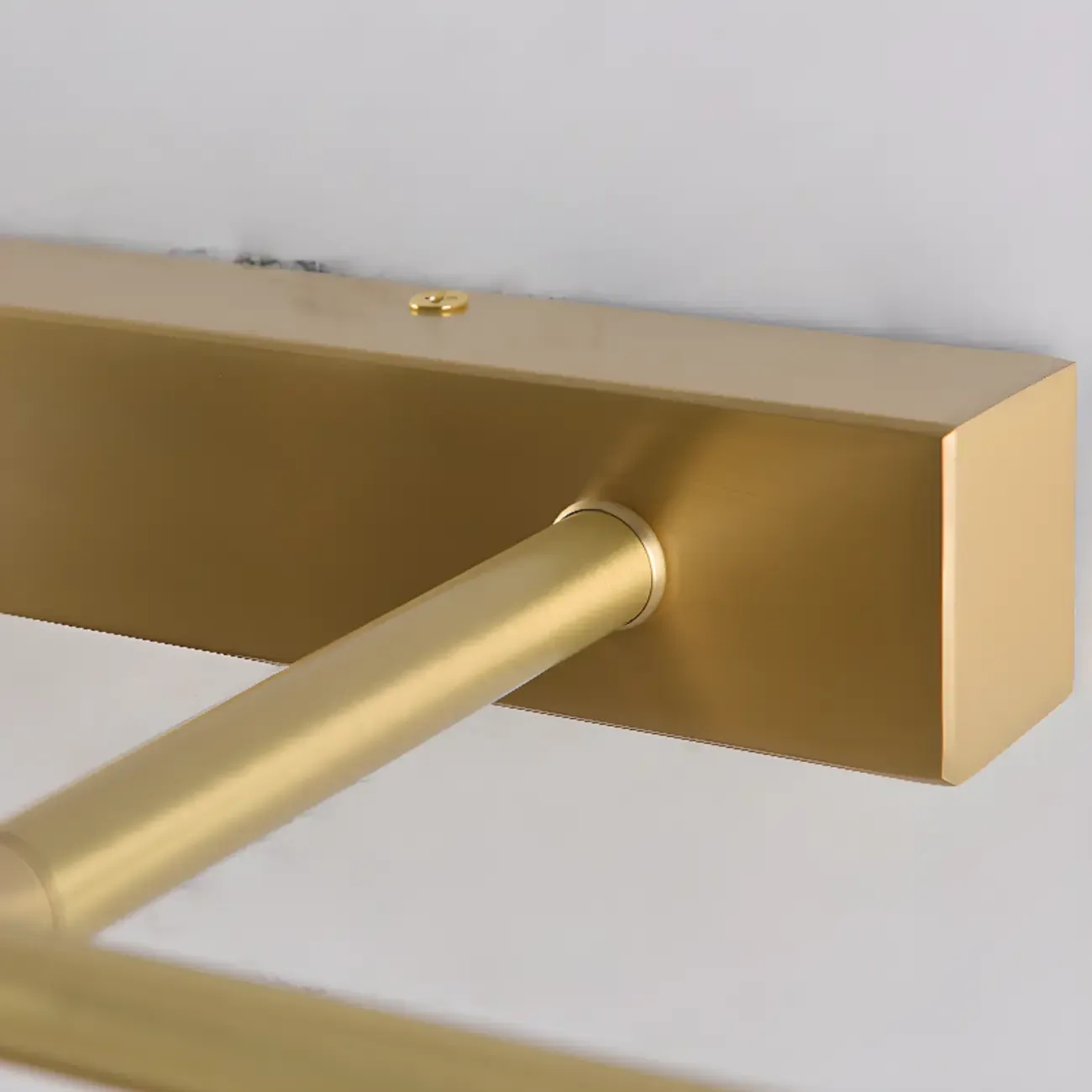 Geometric Gold Metal Vanity Light with LED