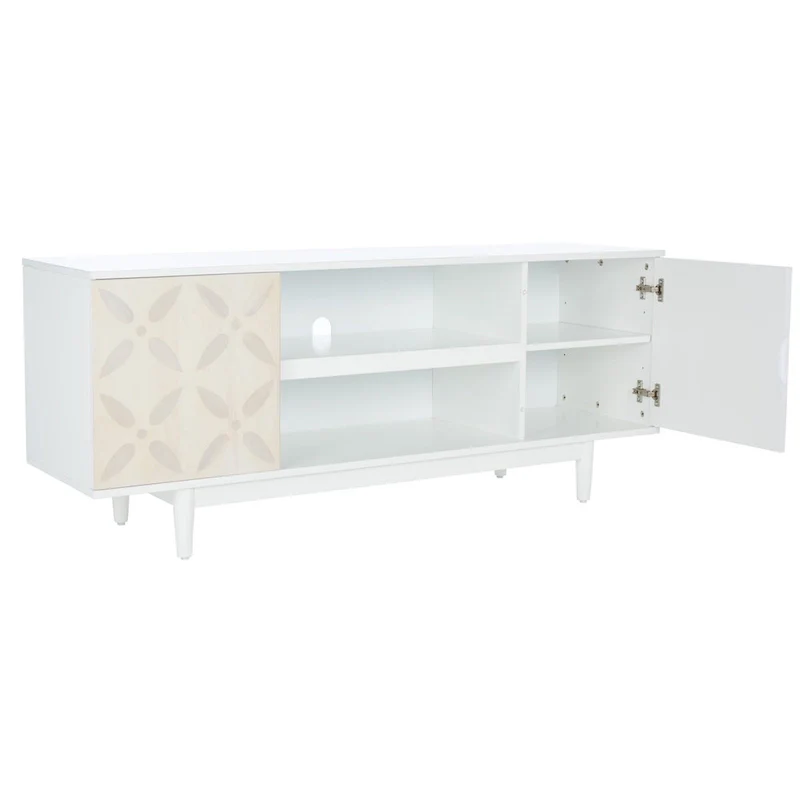 SAFAVIEH Krysta 3 Shelf Patterned Media Stand - 54 W x 15 D x 22 H - 54Wx15Dx22H