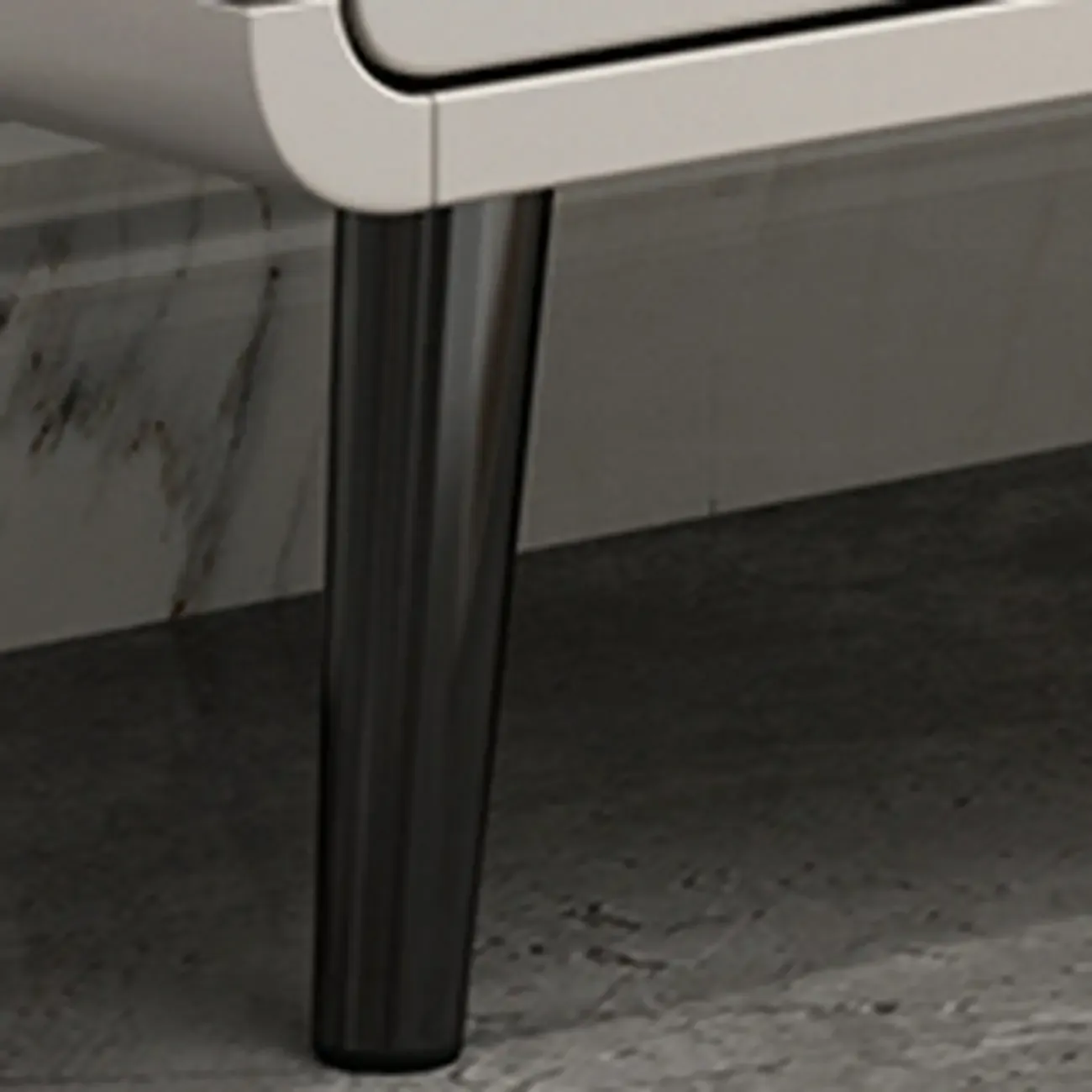 Drop-Front Beige Wood Entryway Shoe Cabinet with 2-Drawer