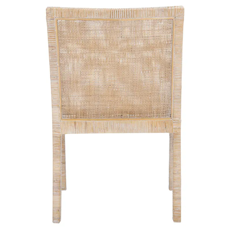SAFAVIEH Almira Coastal Accent Chair with Cushion - 22.8 W x 22.4 L x 34.6 H - 23Wx22Dx35H