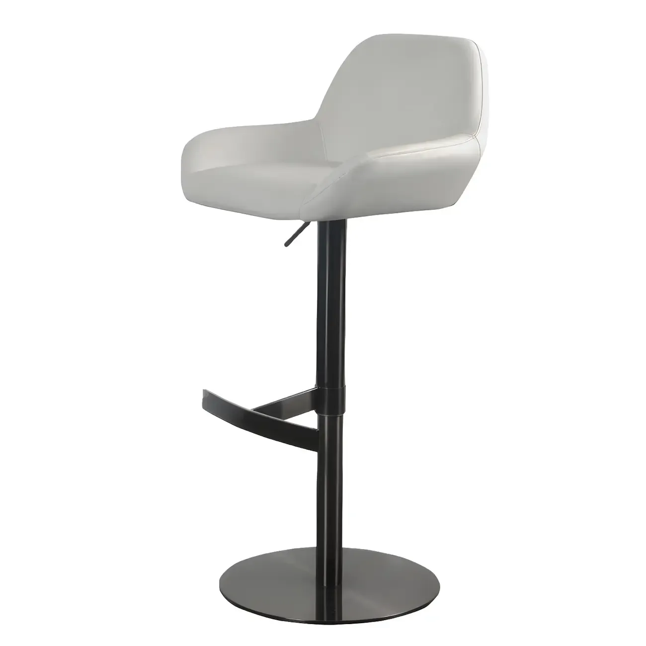 Glossy Metal Bucket Swivel Adjustable Bar Stools